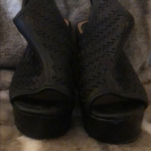 Black Madden Girl wedges - Picture 3 of 4